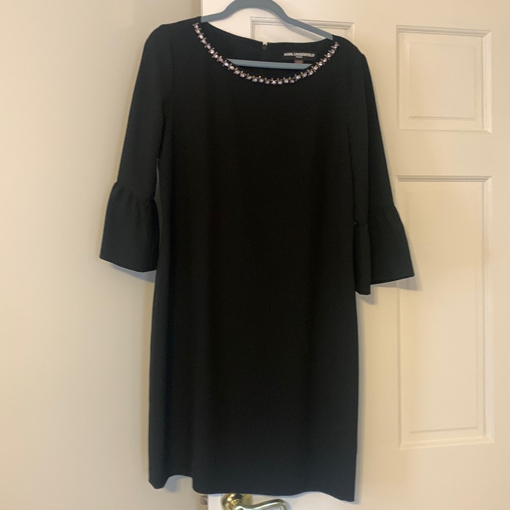 Women’s black cocktail dress